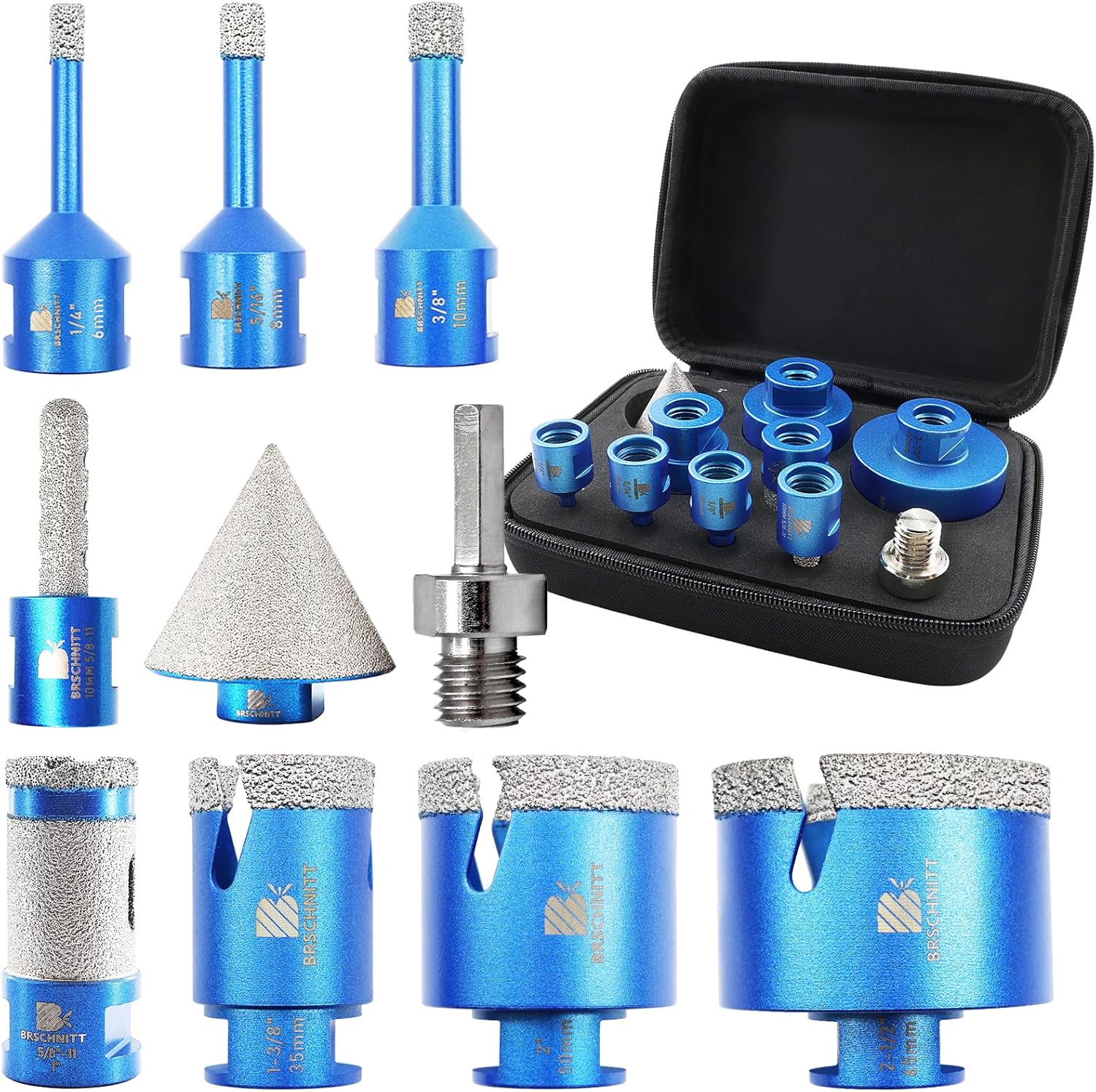 Set Punte Diamantate per Piastrelle 10 Pezzi - immagine 1