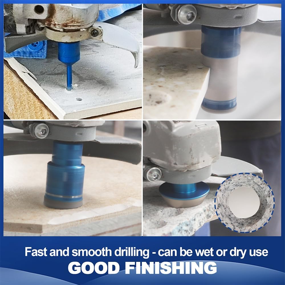 Set Punte Diamantate per Piastrelle 10 Pezzi - immagine 5