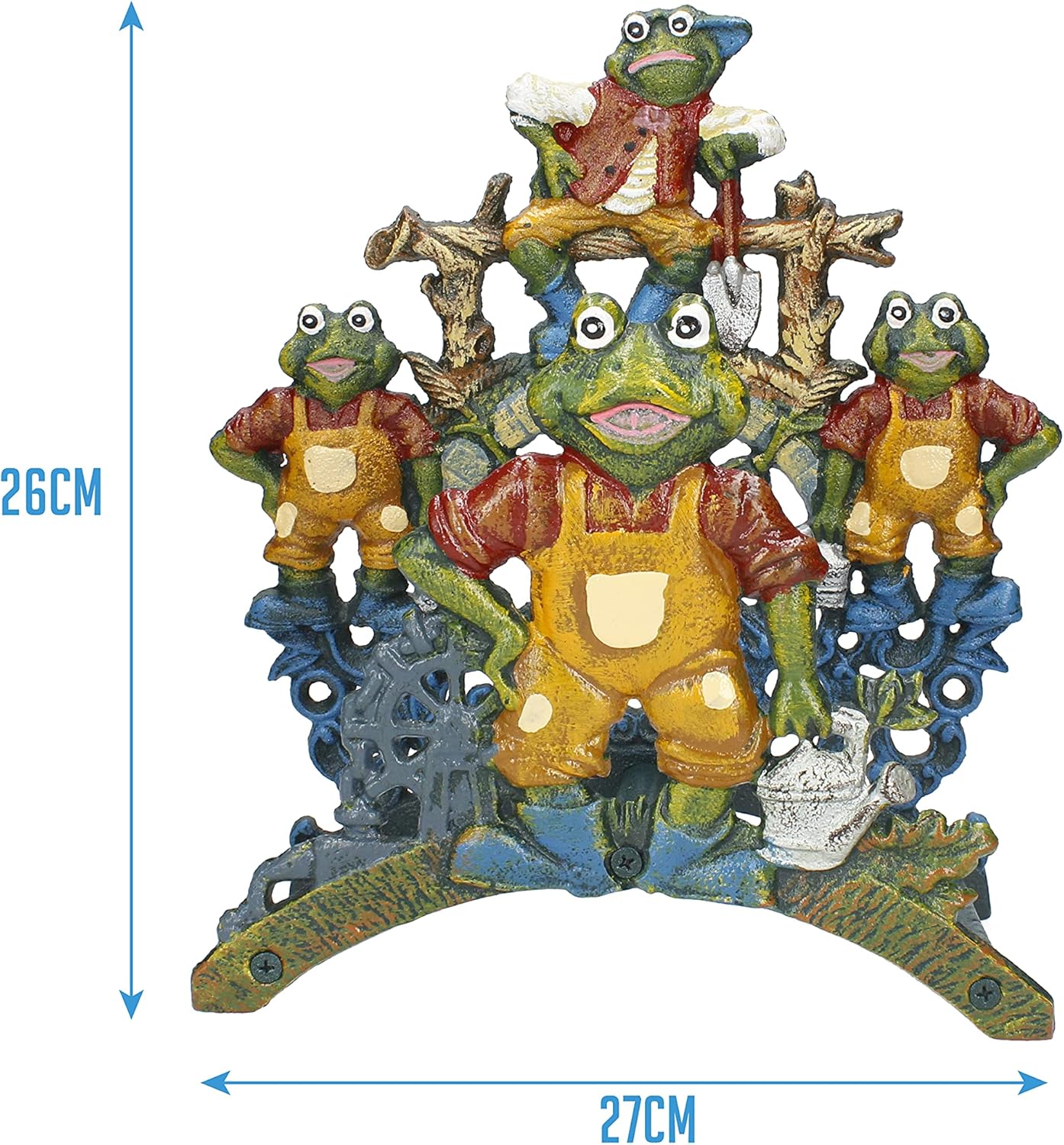 Ferrestock FSKPM007 Porta Mangiatoia Vintage da Parete Rana - immagine 2