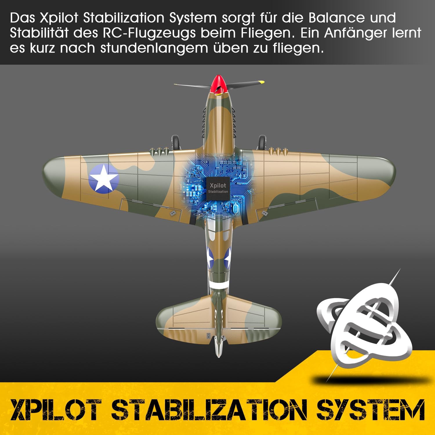 VOLANTEXRC P40 Warhawk - Aereo RC 4 canali 2.4GHz - immagine 5