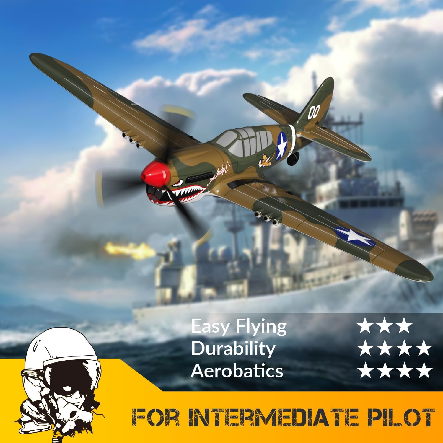 VOLANTEXRC P40 Warhawk - Aereo RC 4 canali 2.4GHz - immagine 7