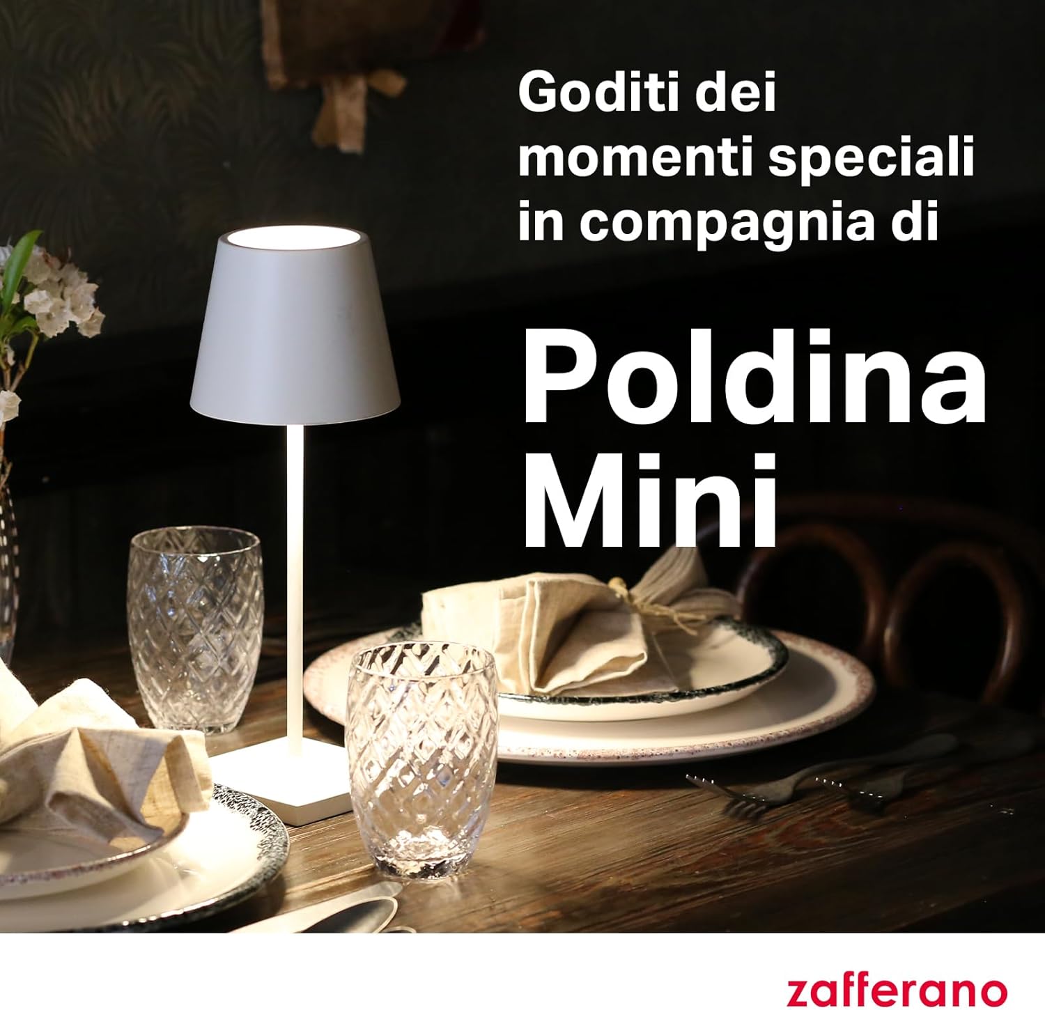 Zafferano Lampada Poldina Pro Mini Ricaricabile - immagine 8