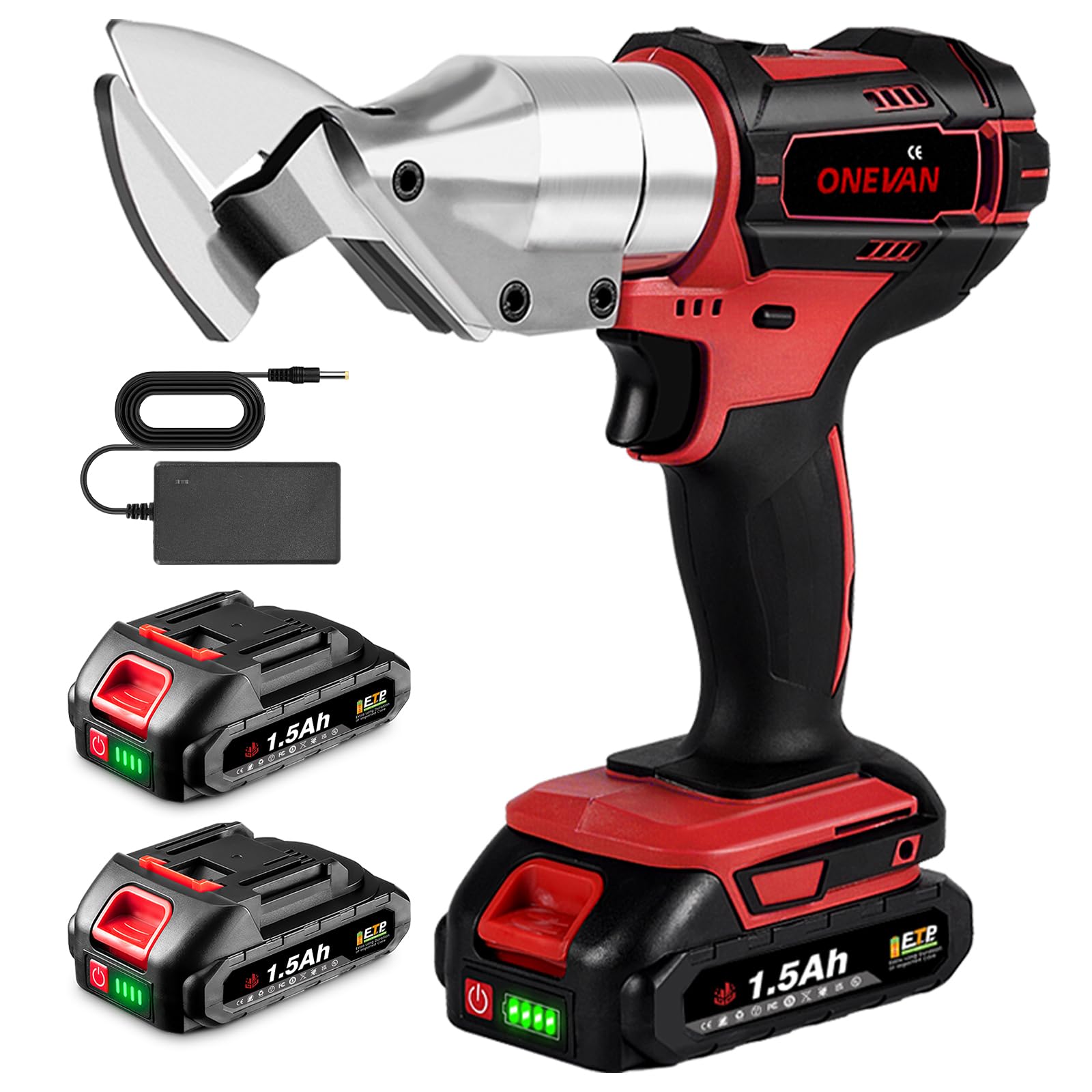 ONEVAN Forbici per Metallo a Batteria