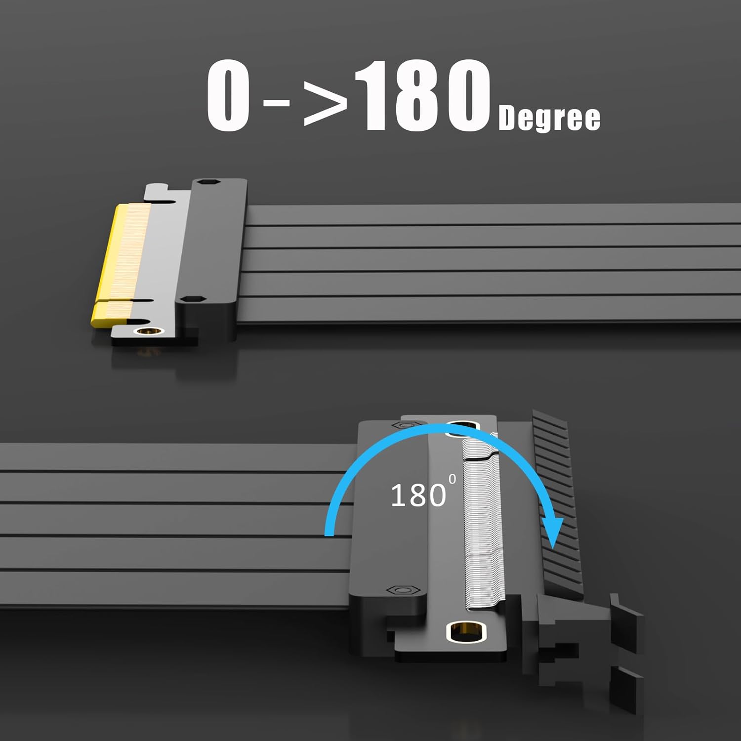 Glotrends Cavo Riser PCIe 4.0 X16 GPU 400mm - immagine 6