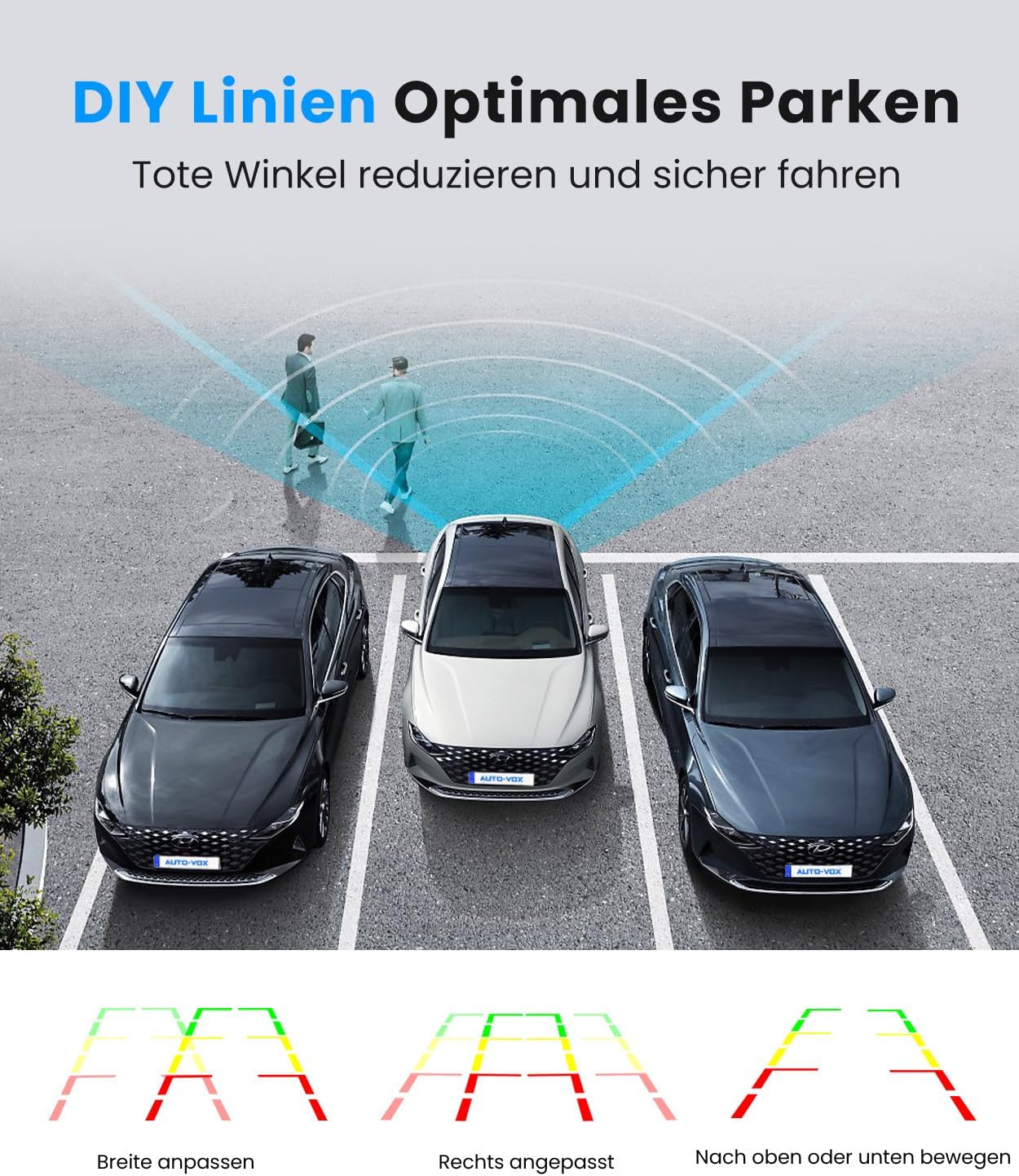 Auto-vox Telecamera Posteriore Wireless HD 1080P - immagine 5