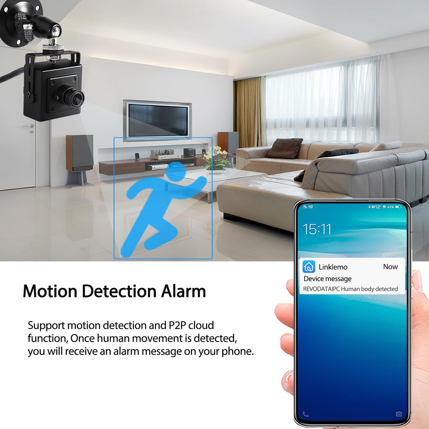 Revodata Mini POE IP Camera 5MP per Interni - immagine 4