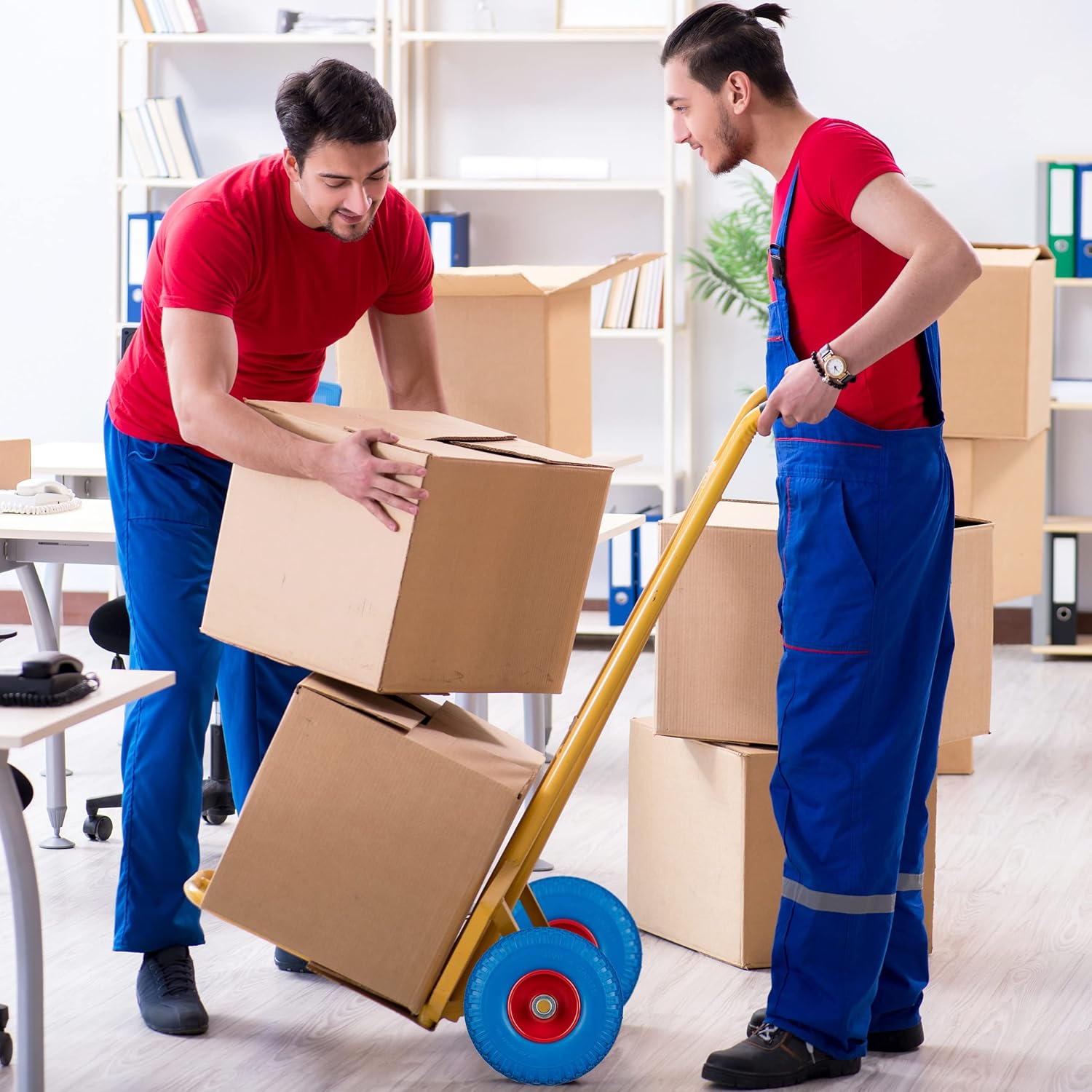 Relaxdays 2 Ruote per Carrello Standard 3.00-4" - immagine 2