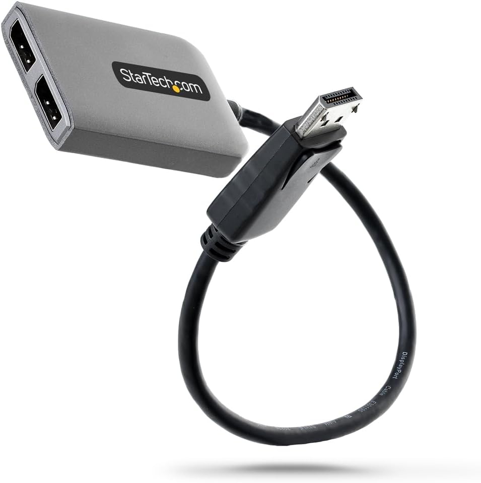 Startech.com Hub MST DisplayPort 1.4 a 2 Porte - immagine 1