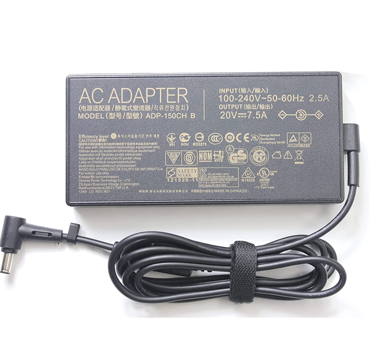 Alimentatore 20V 7.5A 150W per Asus Strix e FX