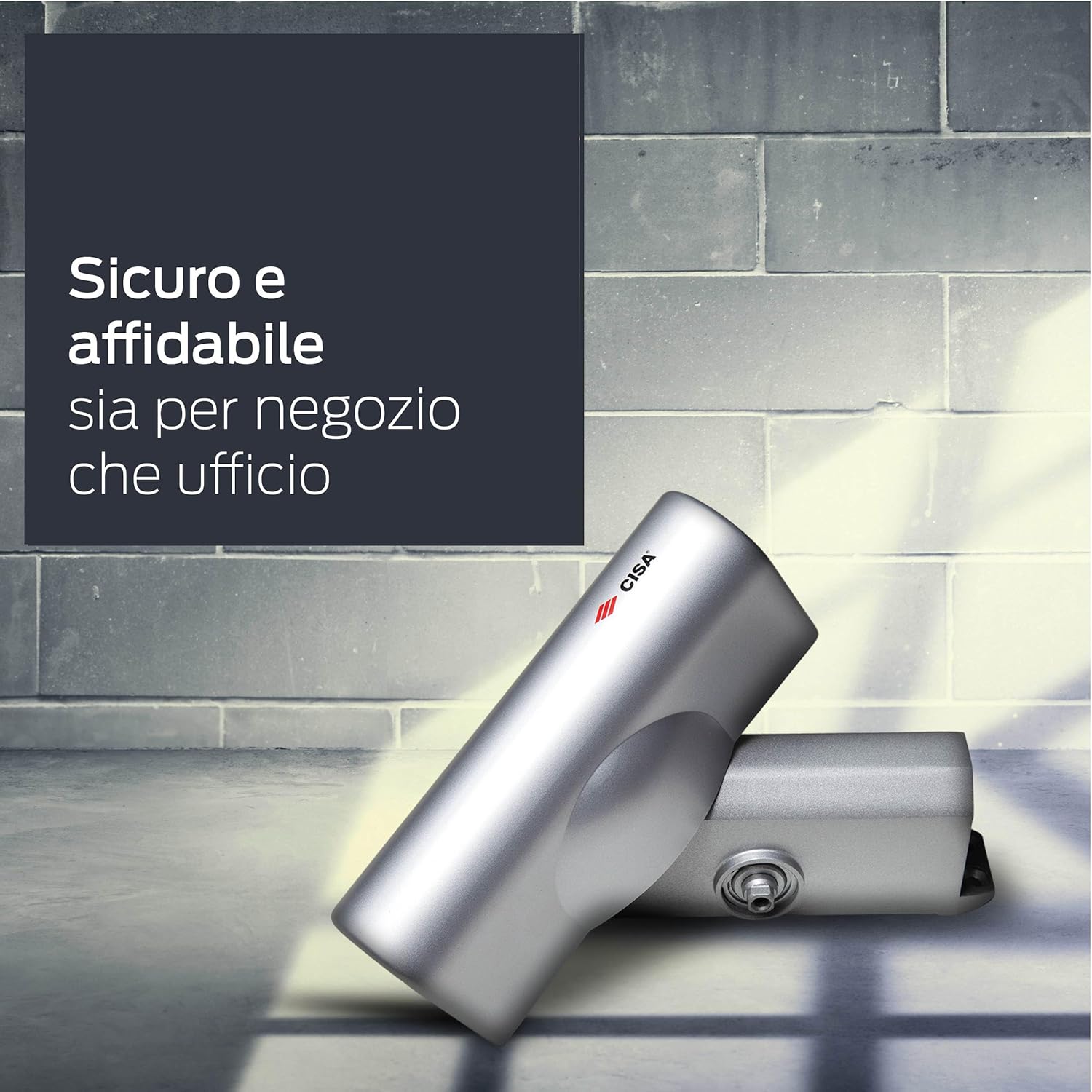 Cisa Smart Plus 2 - Chiudiporta con Arresto, Alluminio - immagine 5