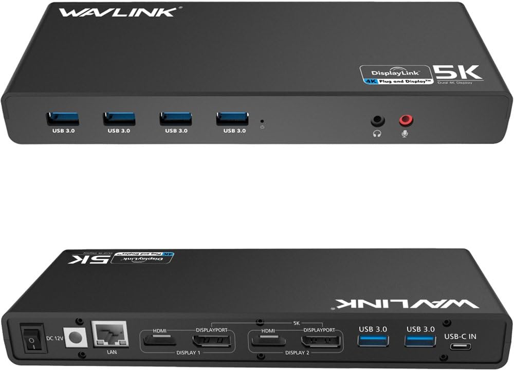Wavlink Docking Station Universale USB-C 5K - immagine 1