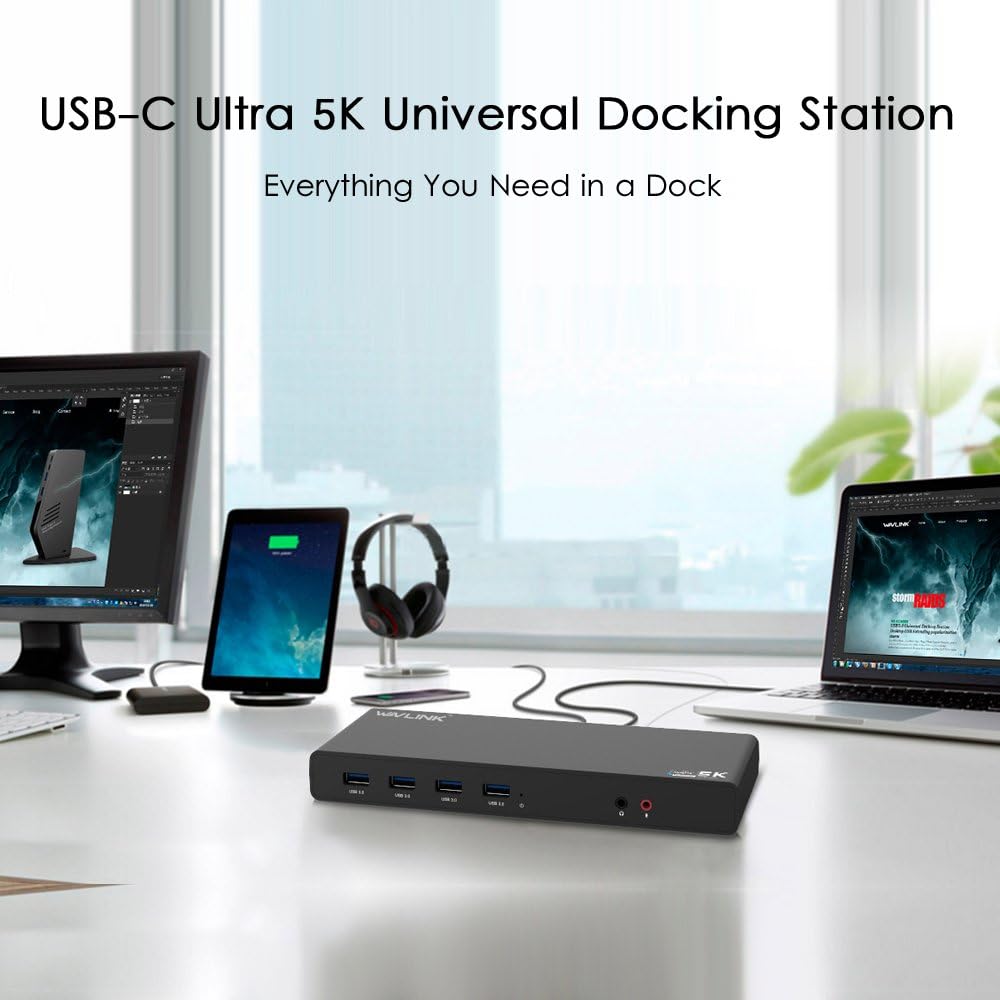 Wavlink Docking Station Universale USB-C 5K - immagine 3