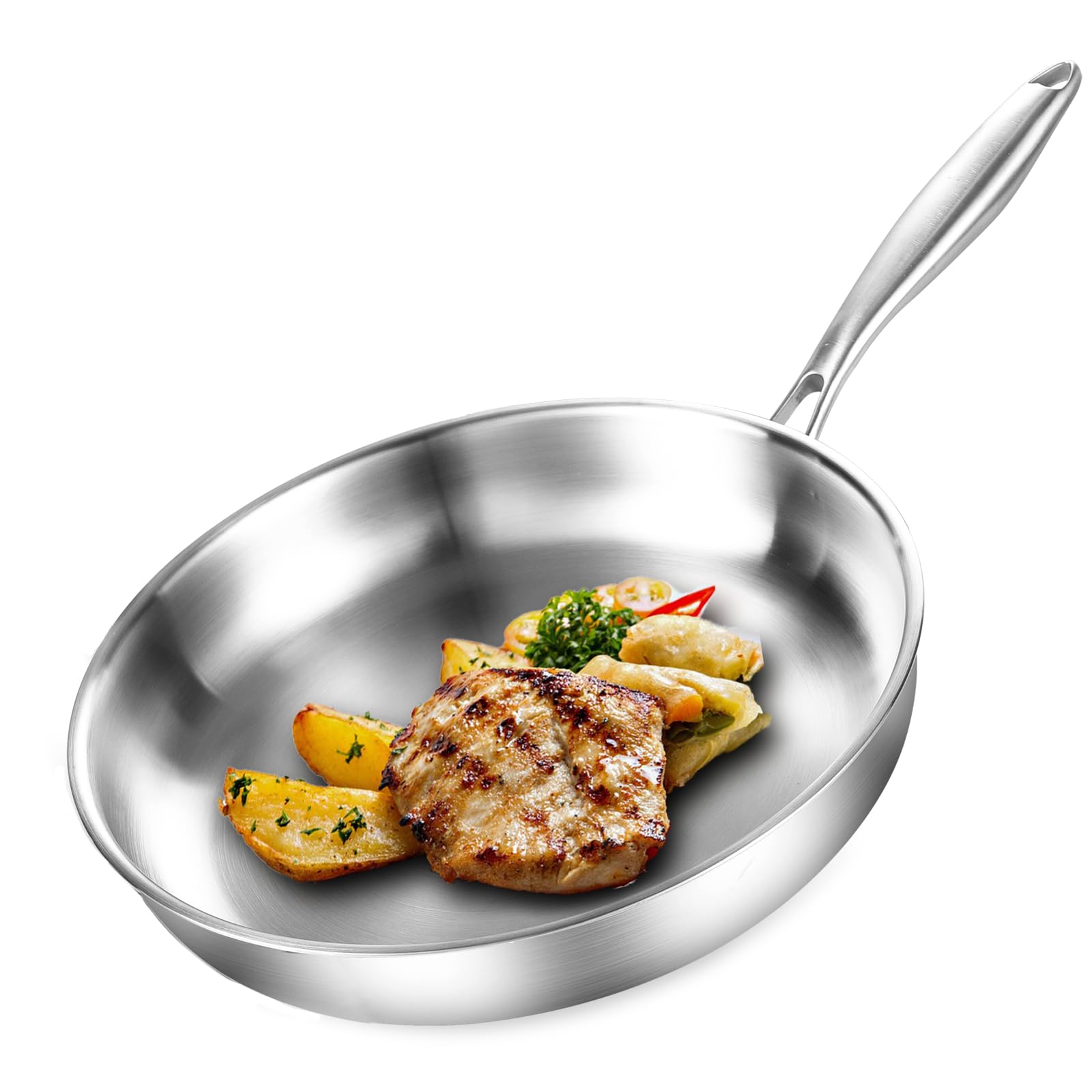 Padella Acciaio Inox Tre Strati 22cm