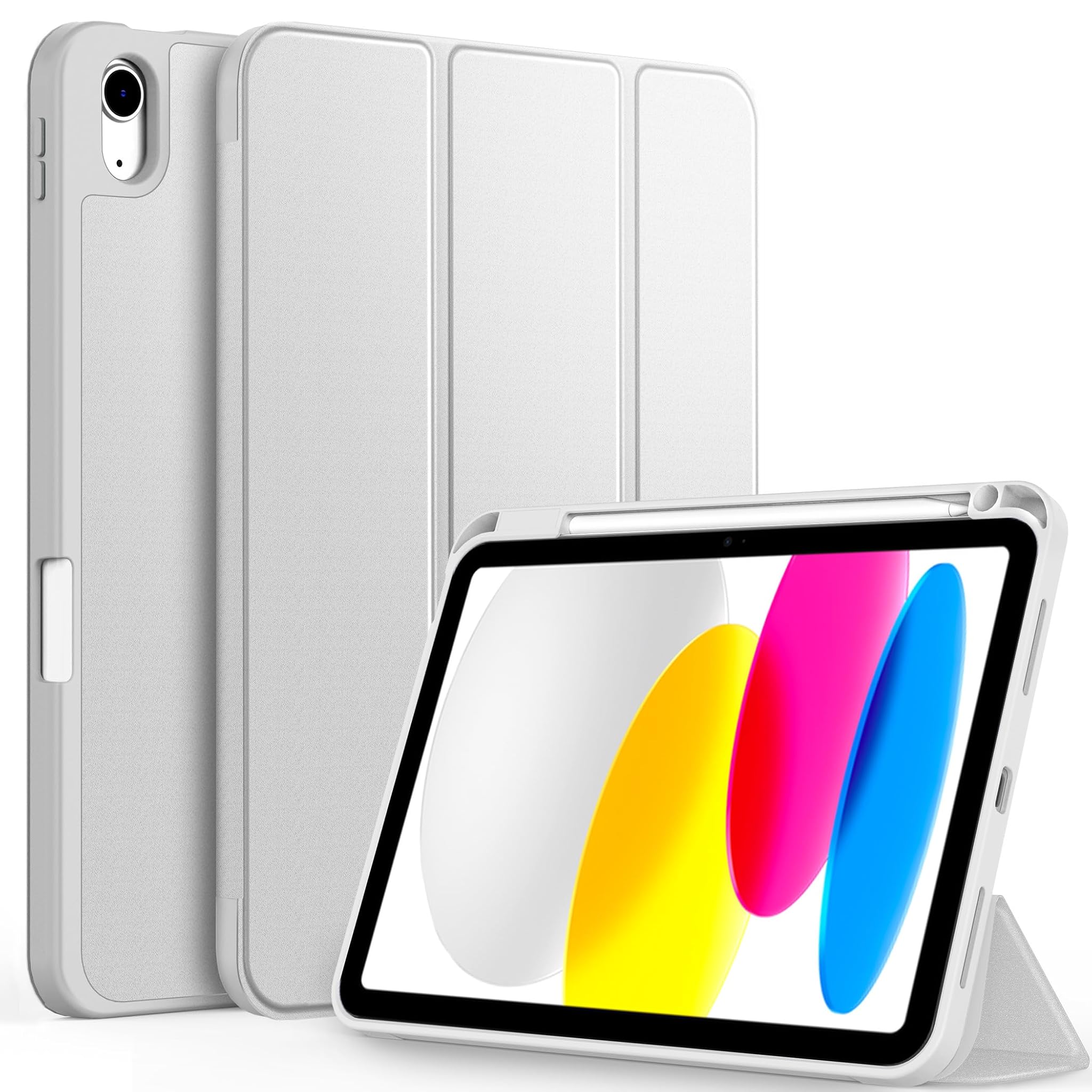 Cacoe Cover Ultra Sottile per iPad 11" (2025) / 10.9" (2022), Argento