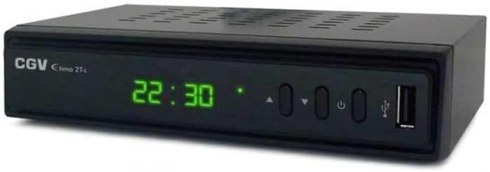 CGV etimo 2T-C - Ricevitore TNT HD Dual Tuner, colore: Nero - immagine 1