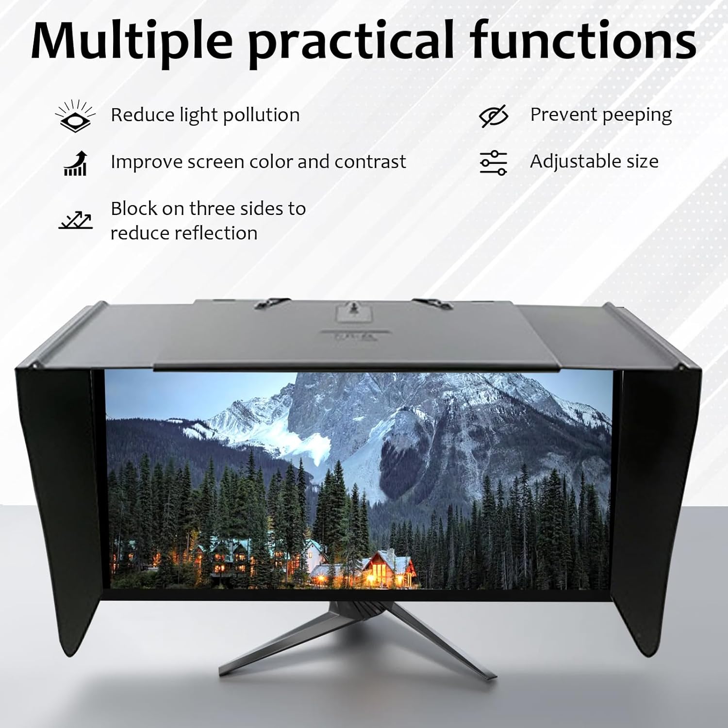 Parasole per Monitor Computer 24-32 Pollici - immagine 2