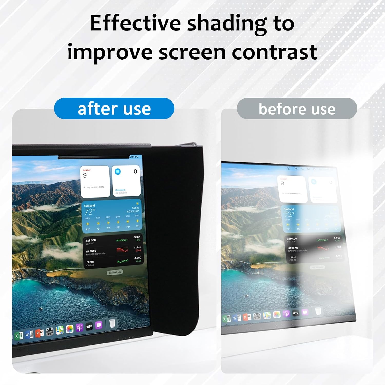 Parasole per Monitor Computer 24-32 Pollici - immagine 4