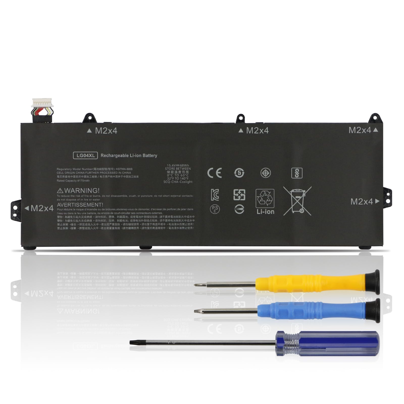 Batteria LG04XL HSTNN-IB8S L32535-1C1 per HP Pavilion 15-cs