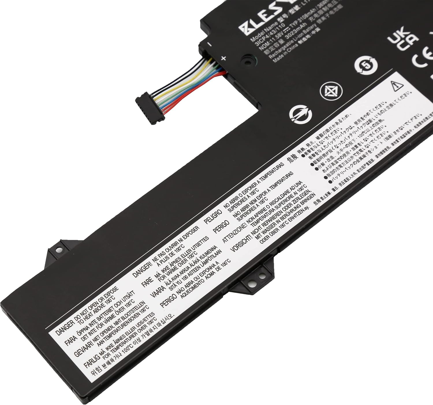 Blesys Batteria L17L3P61 per Lenovo IdeaPad Yoga - immagine 7