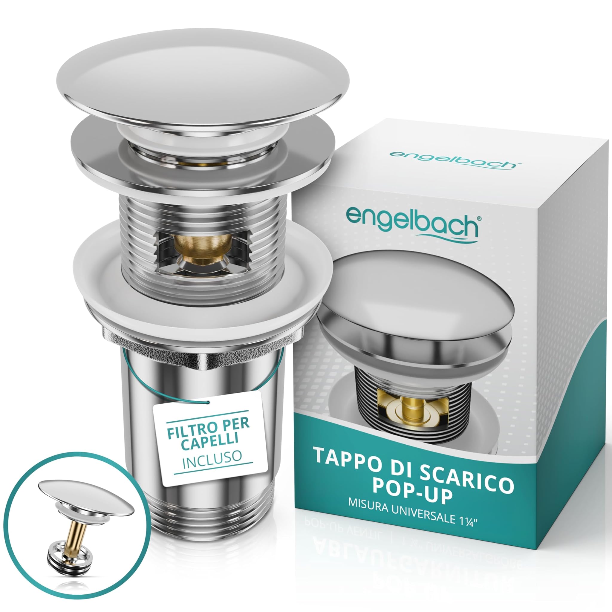 Engelbach® Piletta Lavabo con Troppopieno