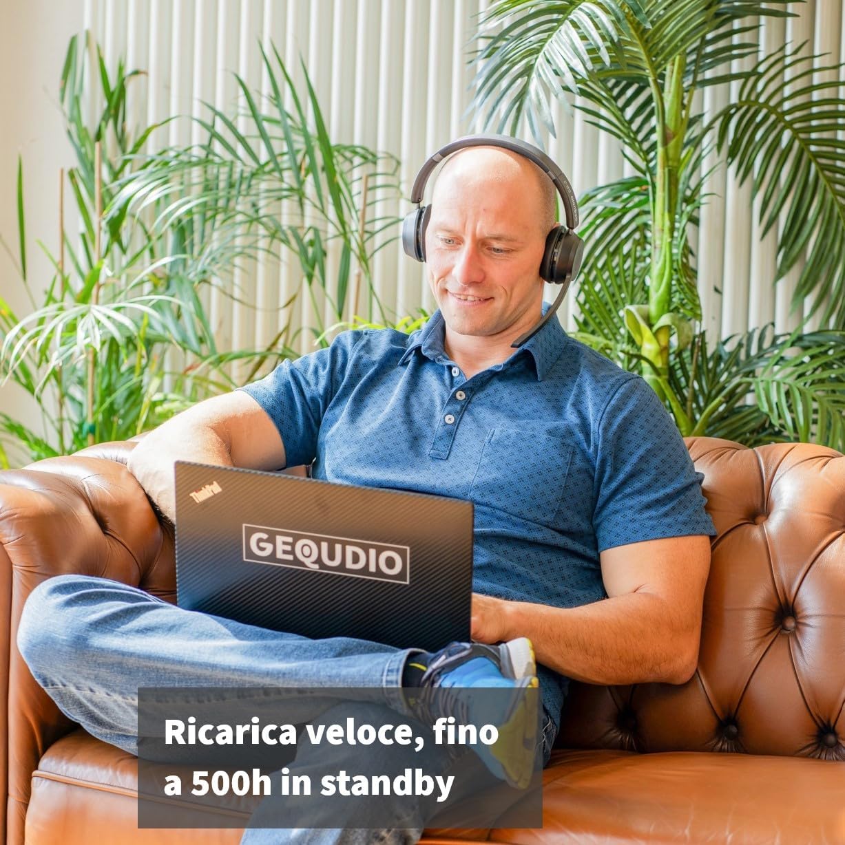 Gequdio GB-2 Cuffie Bluetooth con Microfono - immagine 4