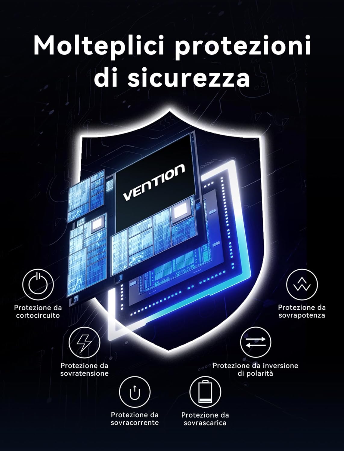 Vention Mini Power Bank 45W 20000mAh con Cavo USB-C - immagine 8