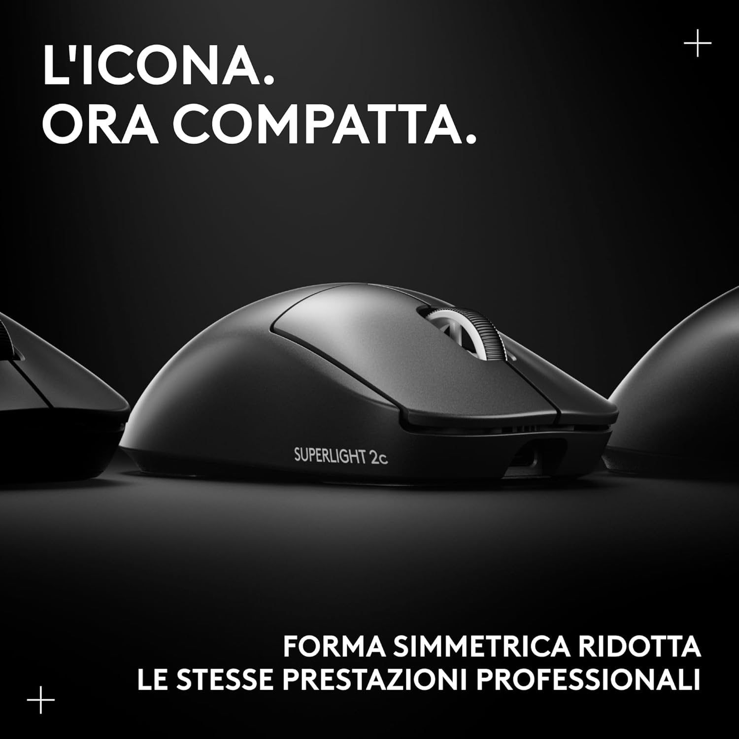 Logitech G PRO X SUPERLIGHT 2c - Mouse Gaming Wireless, Nero - immagine 2