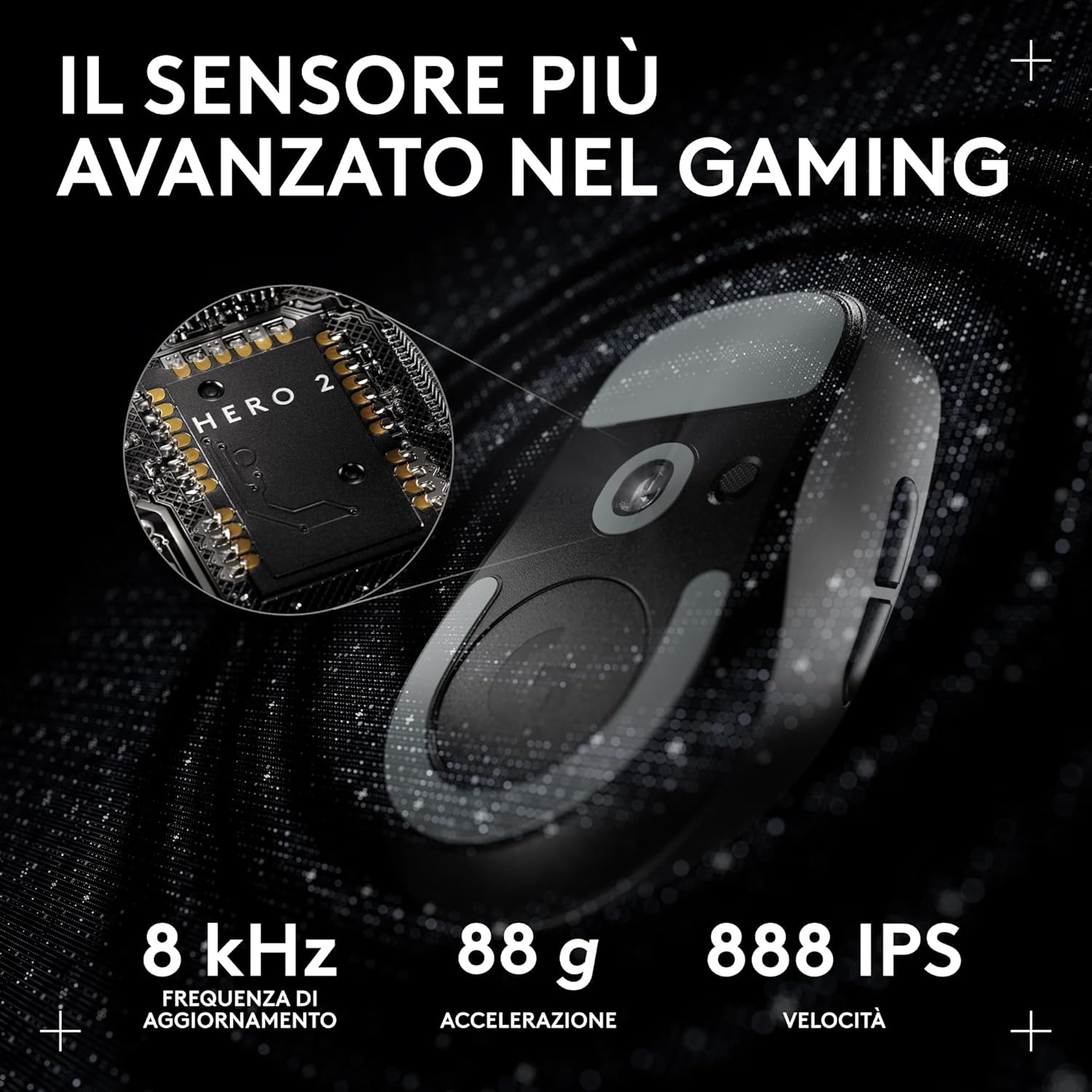 Logitech G PRO X SUPERLIGHT 2c - Mouse Gaming Wireless, Nero - immagine 4
