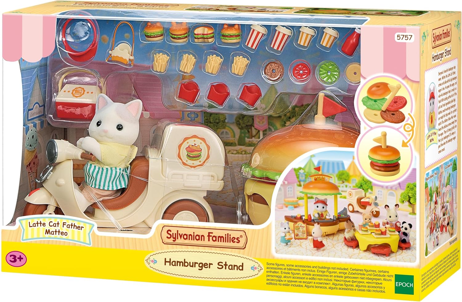 Figurine Sylvanian Families Le stand de hamburgers - immagine 1