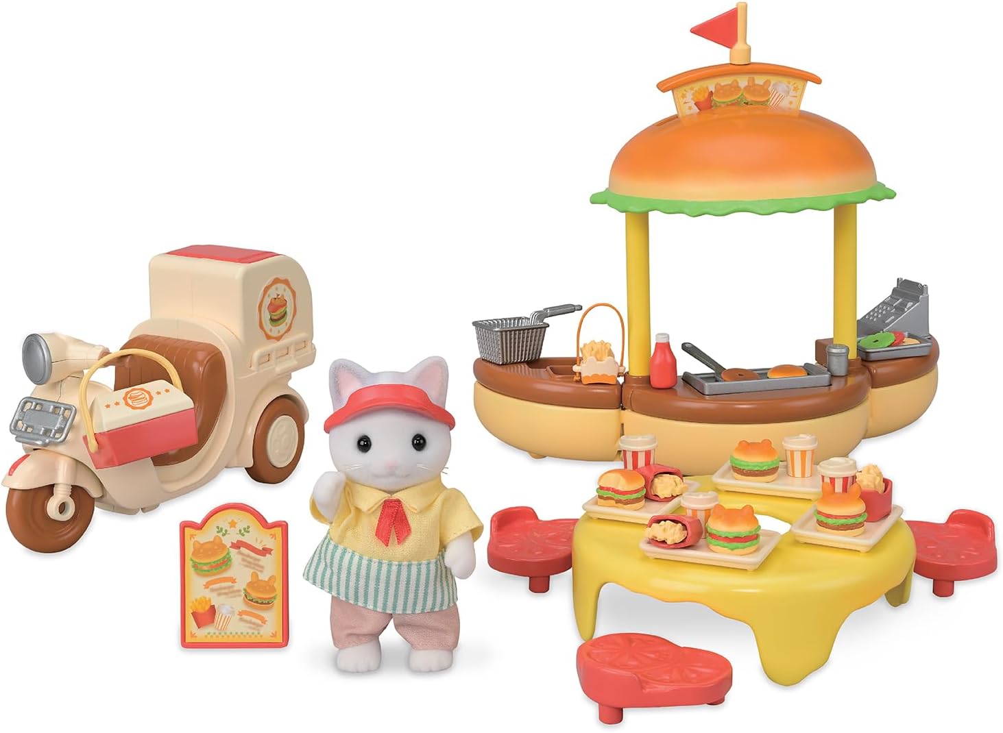 Figurine Sylvanian Families Le stand de hamburgers - immagine 2
