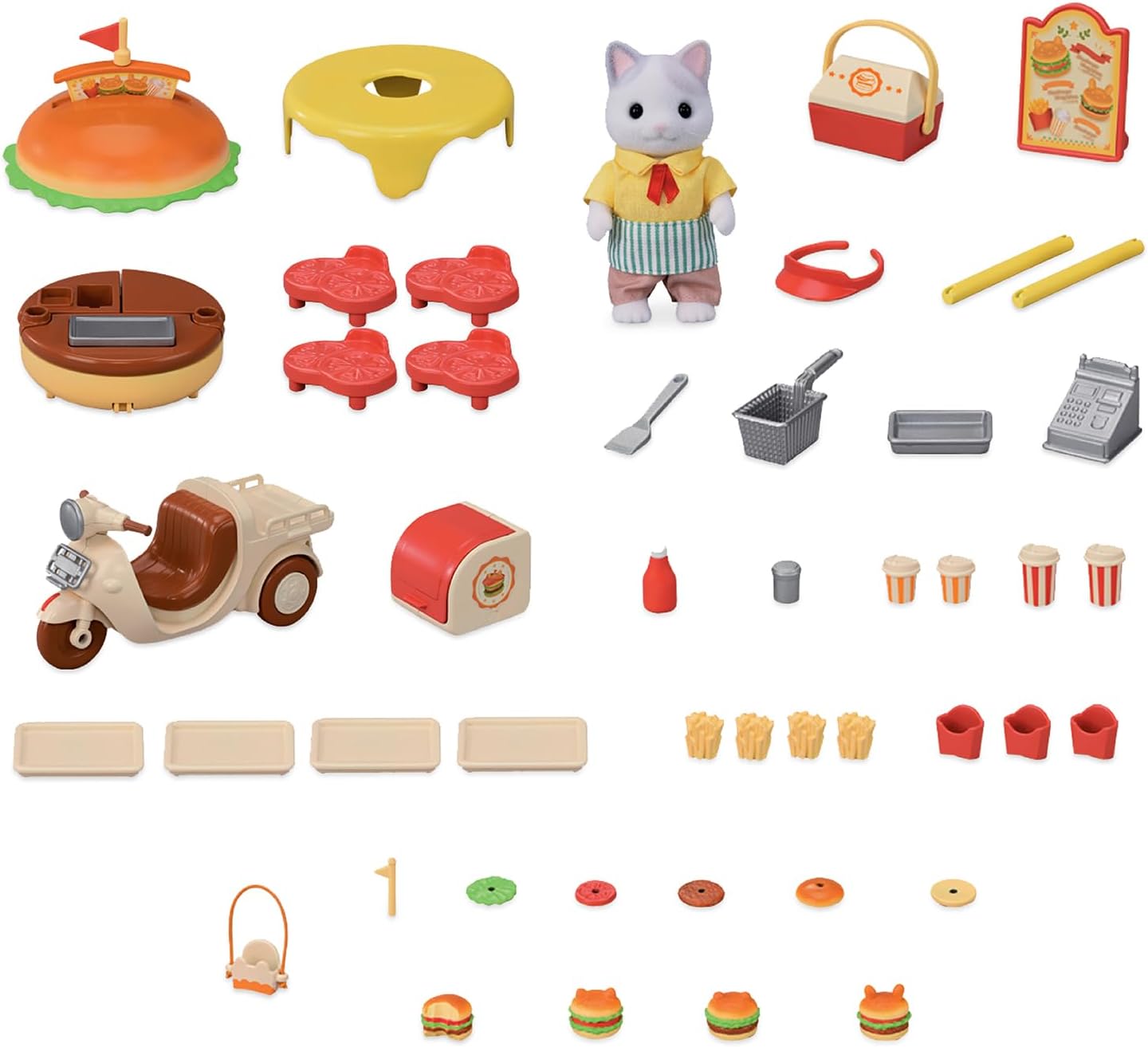 Figurine Sylvanian Families Le stand de hamburgers - immagine 3