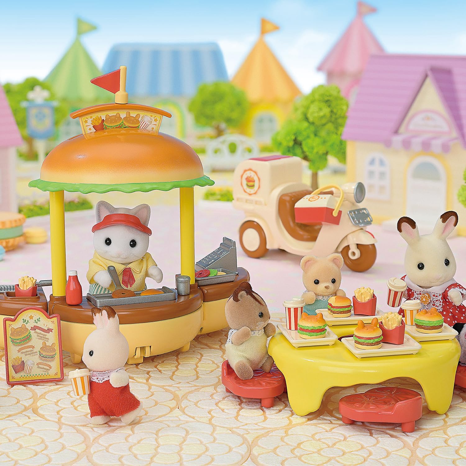 Figurine Sylvanian Families Le stand de hamburgers - immagine 4