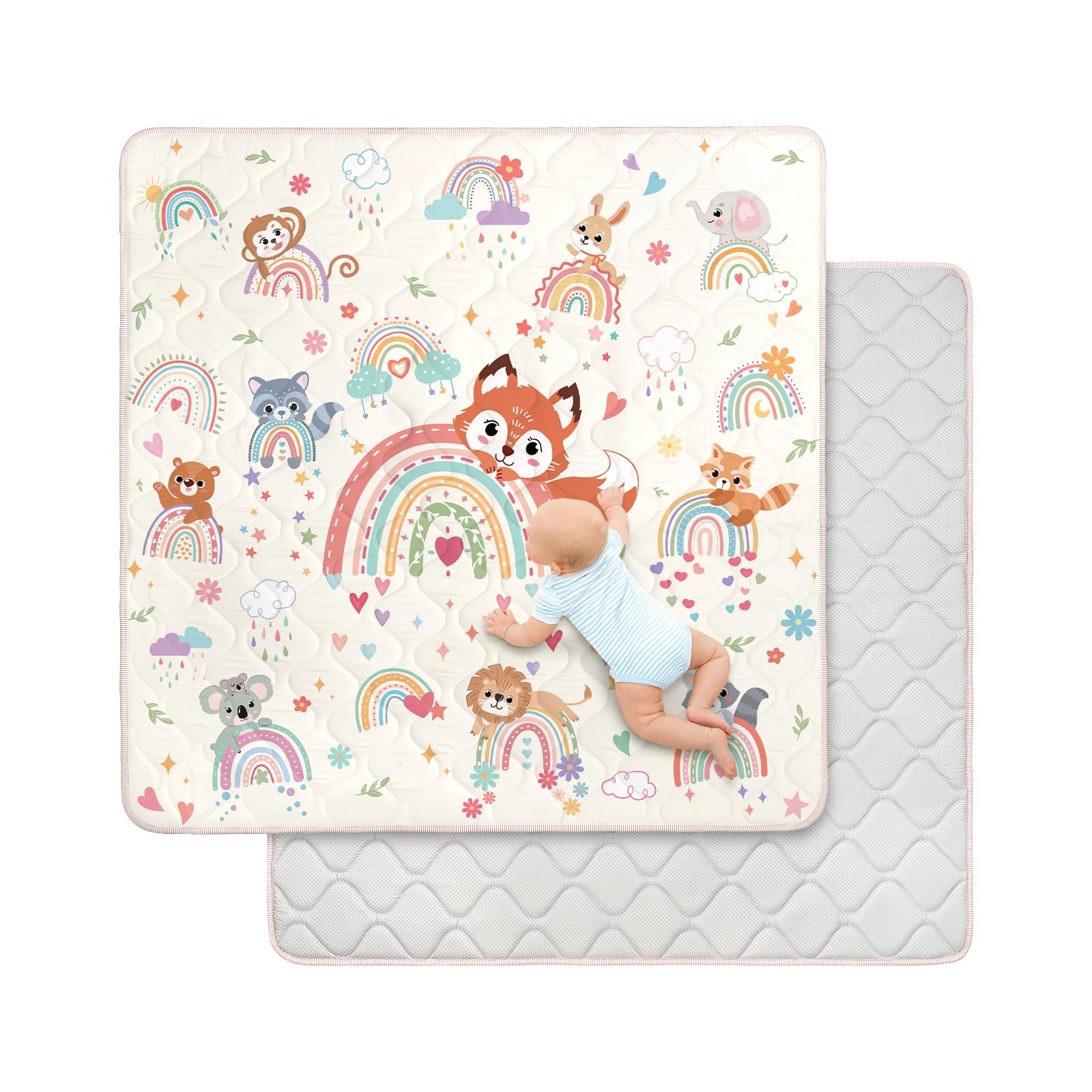 Tappeto Gioco Bambini 127x127cm Spessore 2cm
