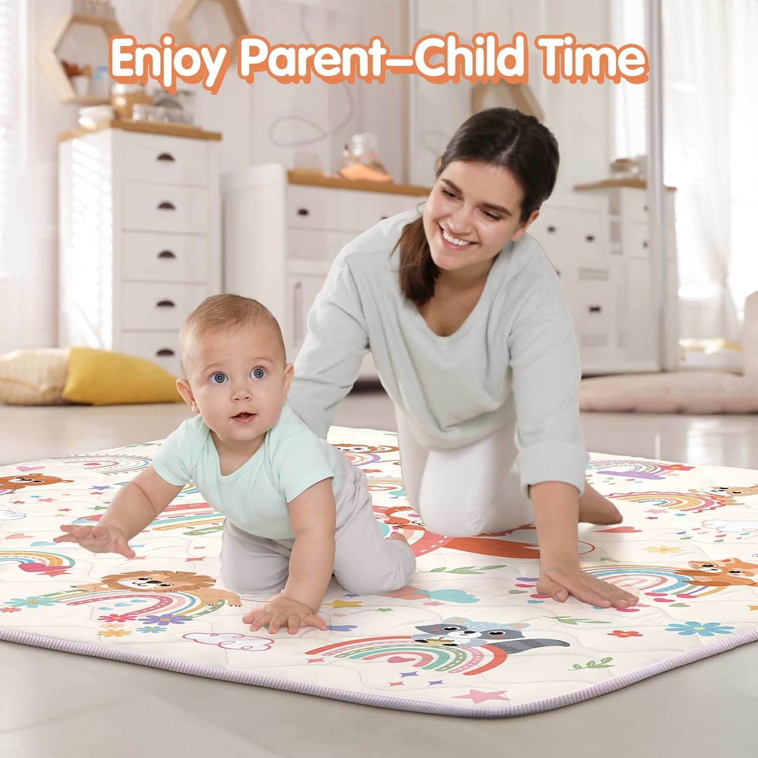 Tappeto Gioco Bambini 127x127cm Spessore 2cm - immagine 2