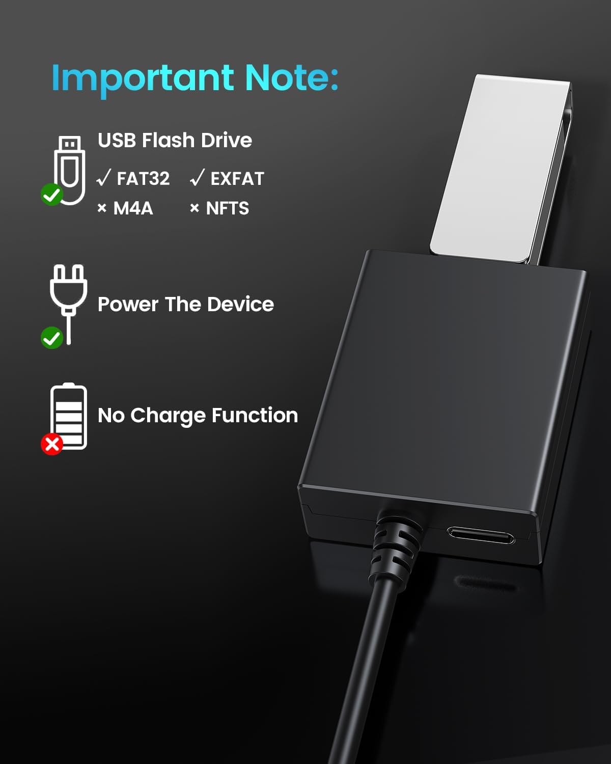 Andtobo Adattatore USB a Aux Audio 3.5mm - immagine 2