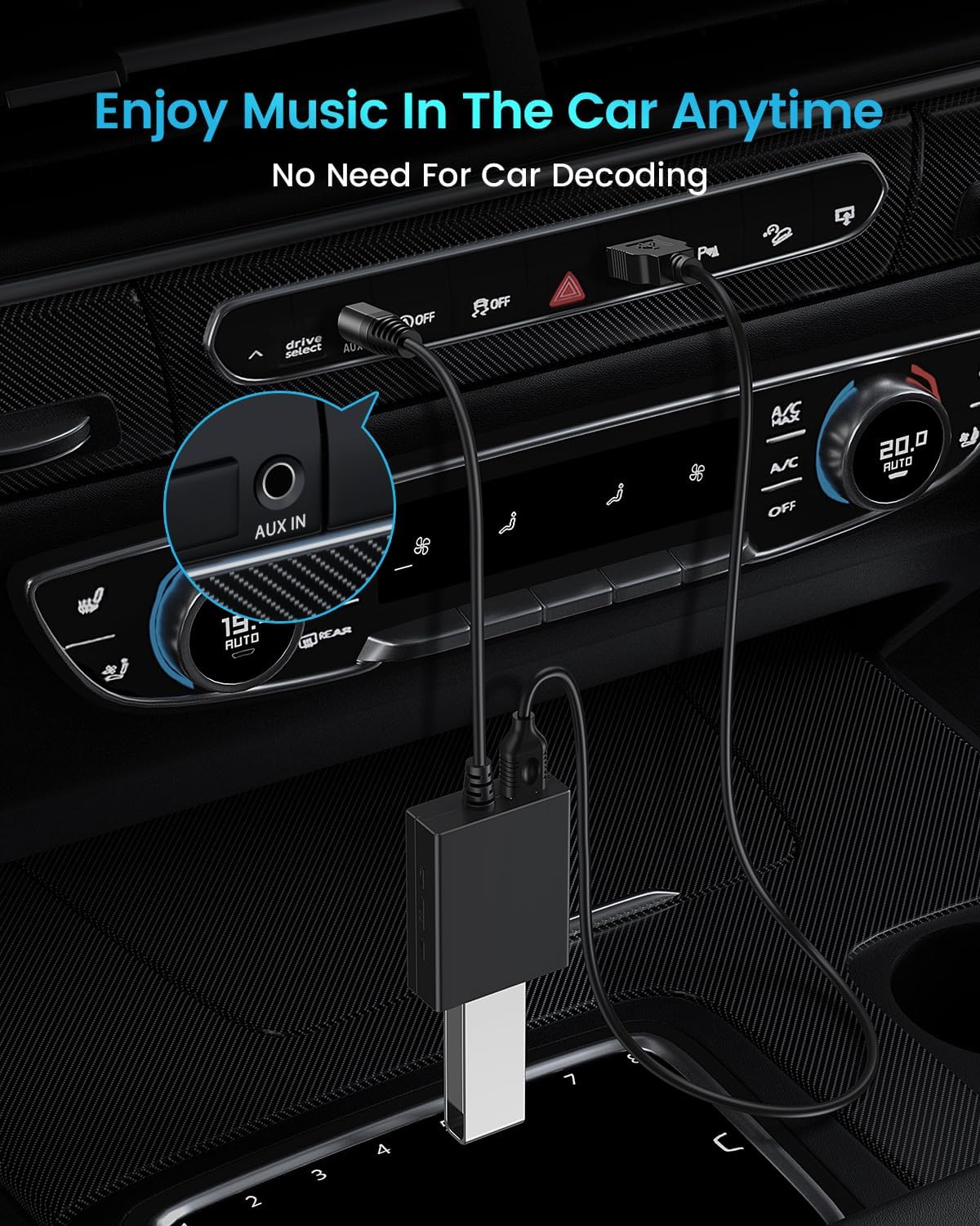 Andtobo Adattatore USB a Aux Audio 3.5mm - immagine 4