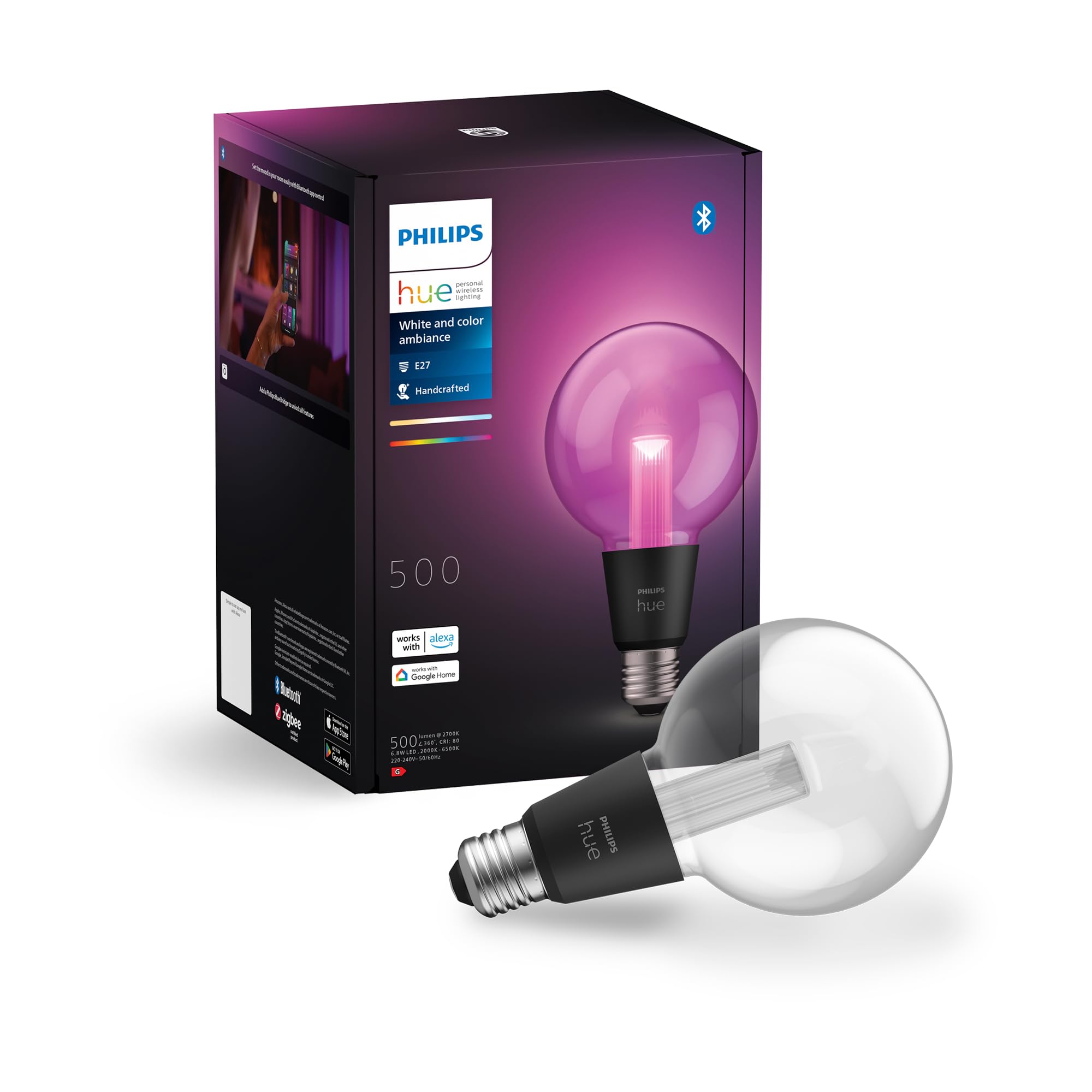 Philips Hue Lightguide G95 Small Lampadina Smart Globo