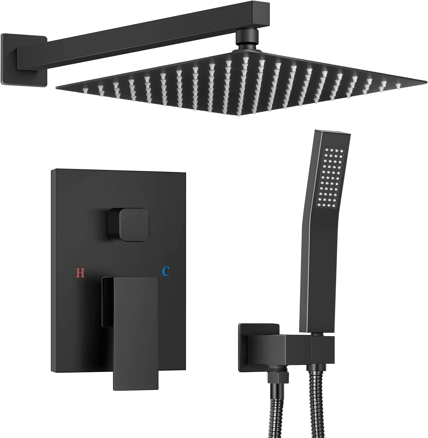 Set Doccia Completo Incasso con Soffione Quadrato 25cm