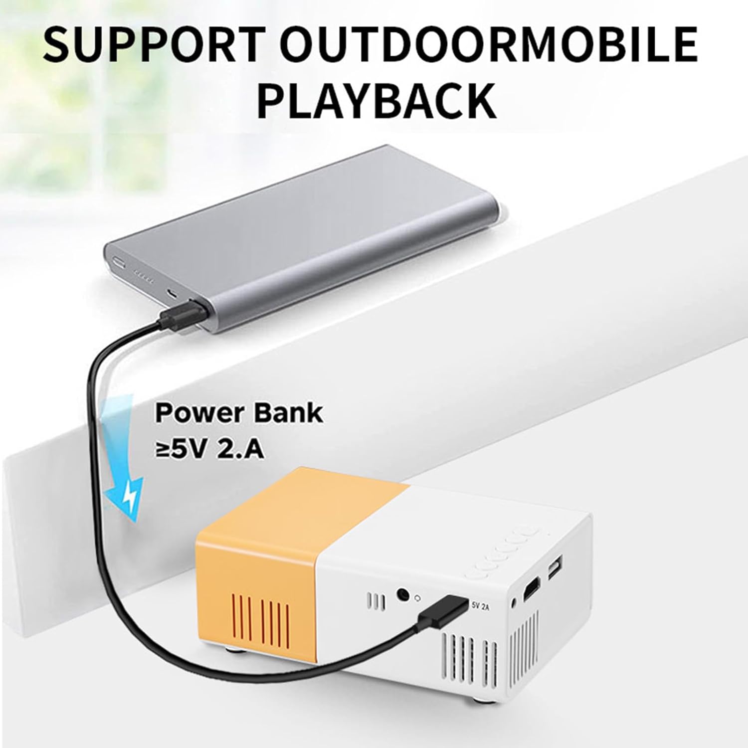 Mini Proiettore LED Full HD 1080p Portatile - immagine 3