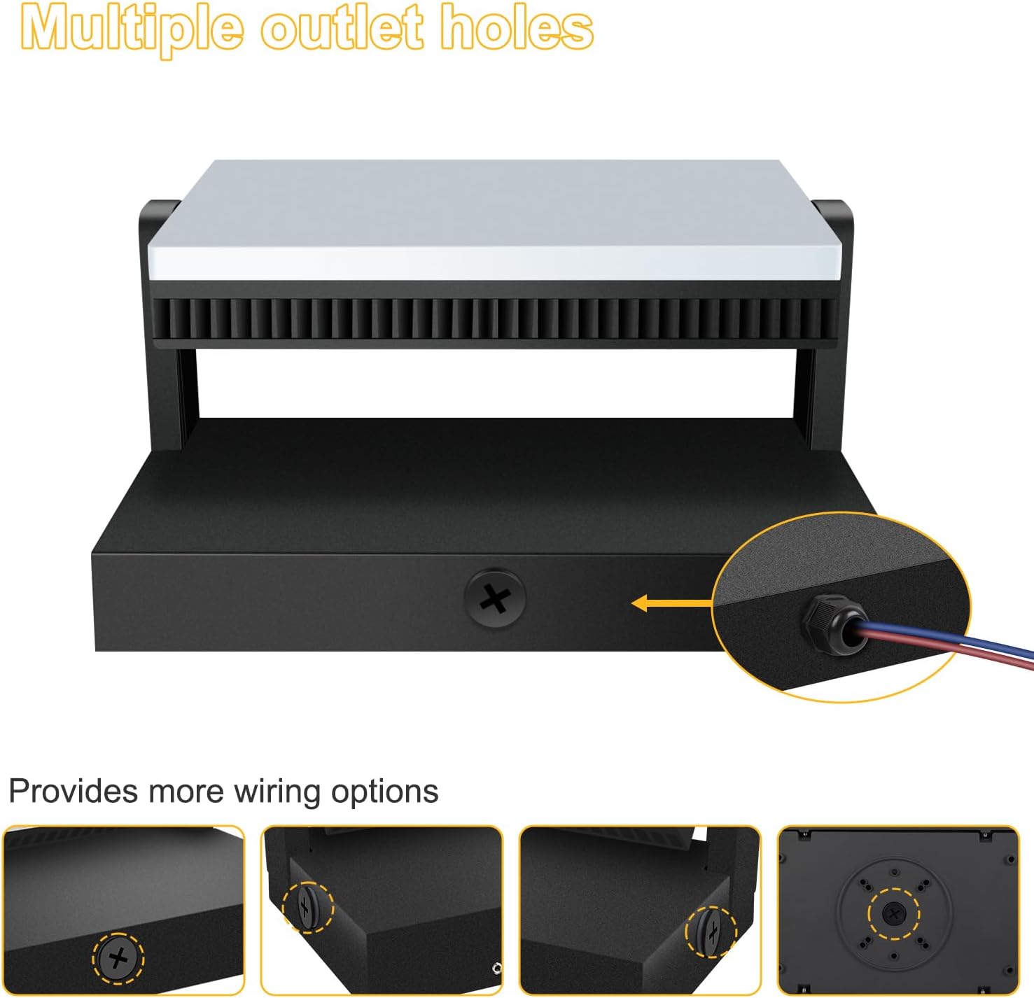 Ledmo Applique da Esterno 150W 17000 Lumen, Nero - immagine 6