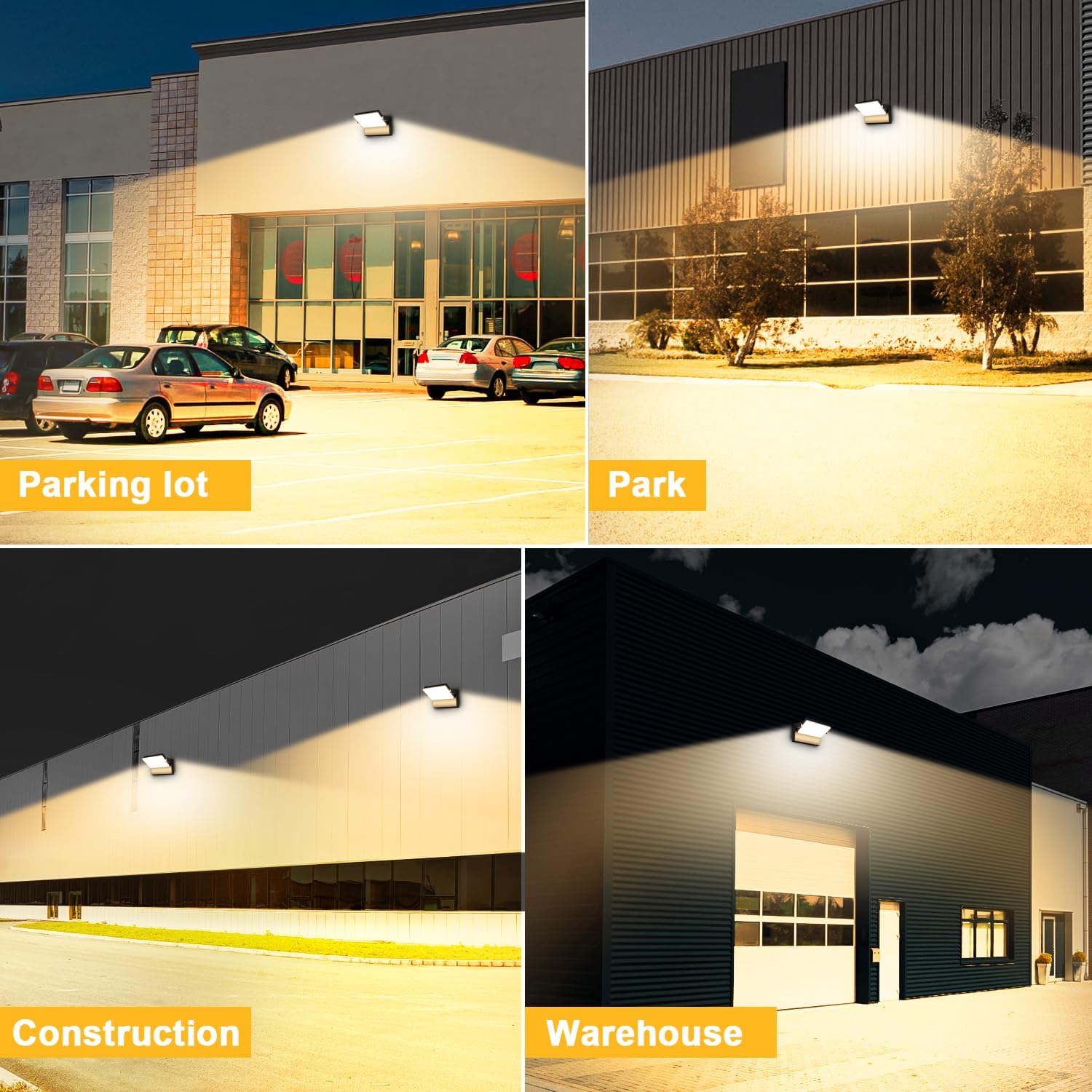 Ledmo Applique da Esterno 150W 17000 Lumen, Nero - immagine 7