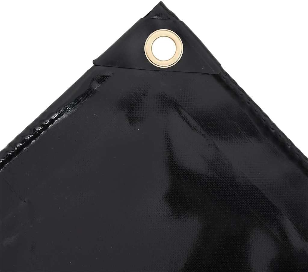 vidaXL Telone 650 g/m² 4x8 m Nero - immagine 5