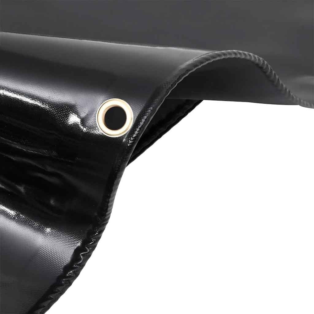 vidaXL Telone 650 g/m² 4x8 m Nero - immagine 6