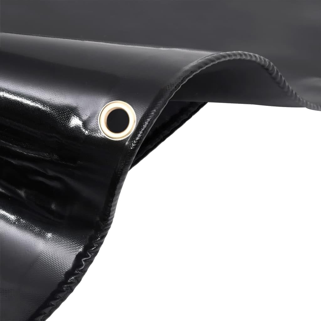 vidaXL Telone 650 g/m² 4x8 m Nero - immagine 7