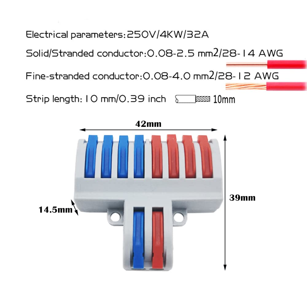 CESFONJER SPL-82 Morsettiere Elettriche 2 in 8 (6 pcs) - immagine 2