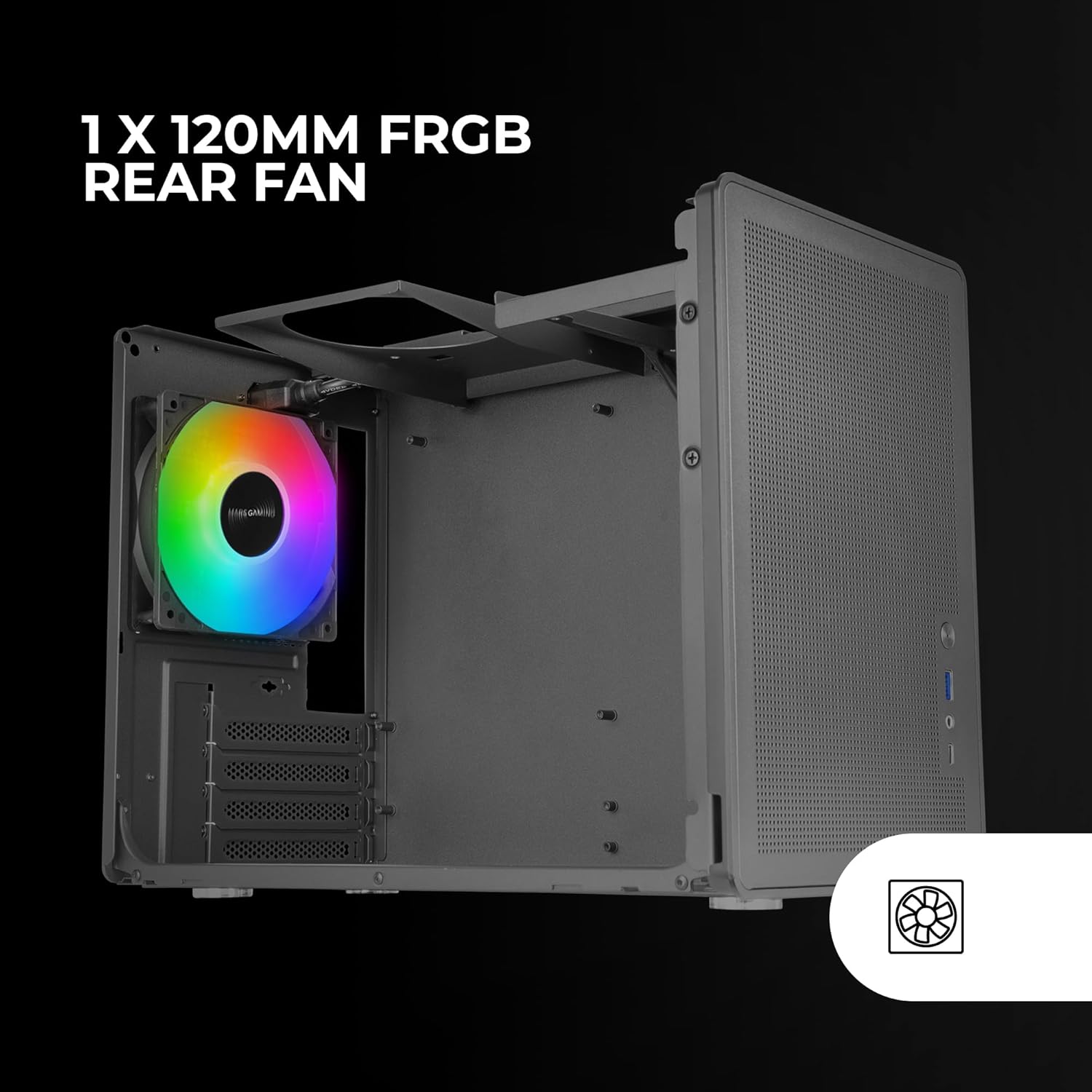 Mars Gaming MC-XPS - Case Gaming MicroATX, Nero - immagine 4