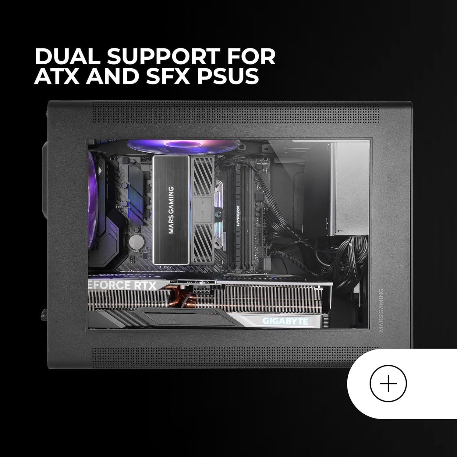 Mars Gaming MC-XPS - Case Gaming MicroATX, Nero - immagine 5