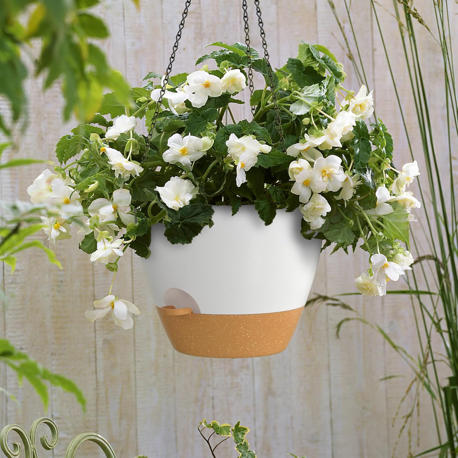 ZMTECH Vaso Autoinnaffiante 30 cm con Drenaggio - immagine 5