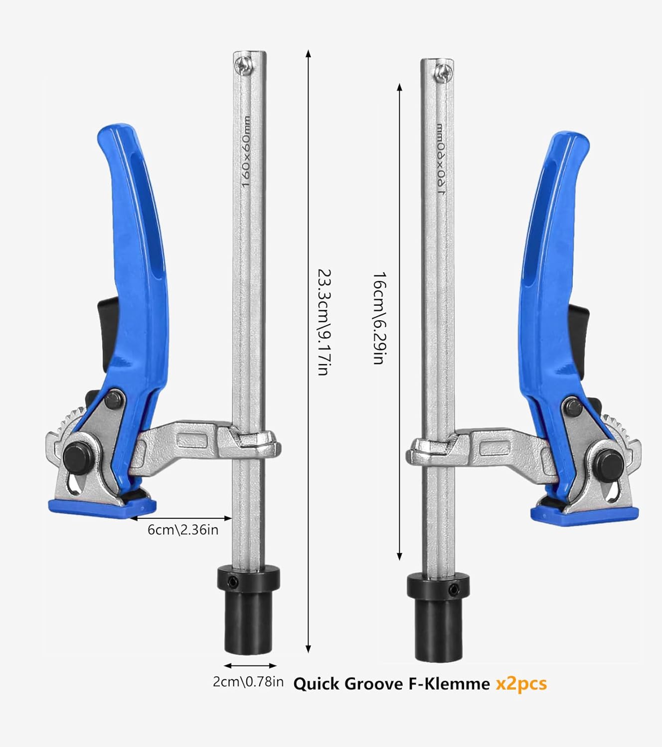 Zhehnsa 2 Pezzi Elemento di Serraggio 20mm - immagine 2