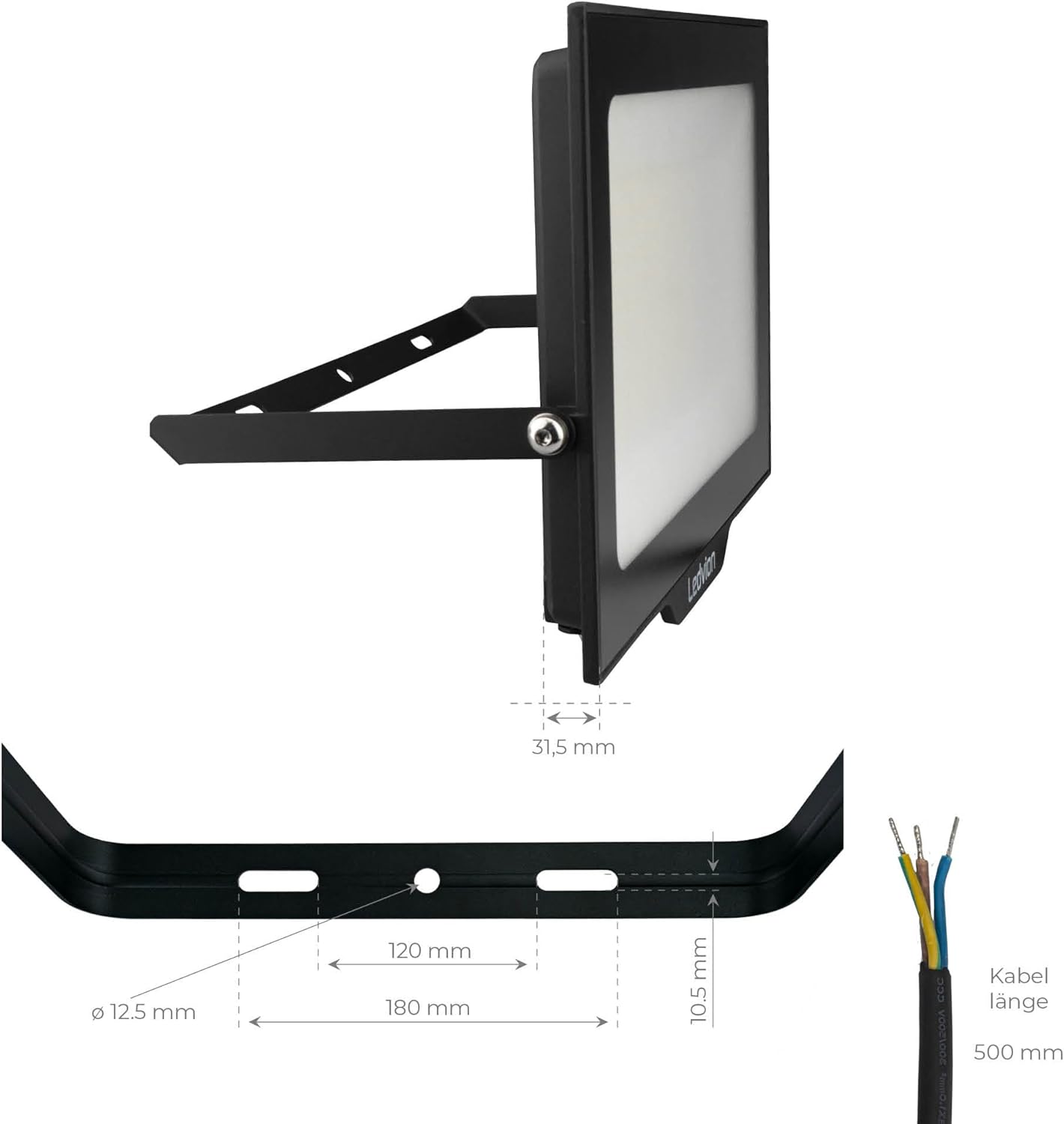 Ledvion - Proiettore LED 200W Osram 6000K - immagine 10
